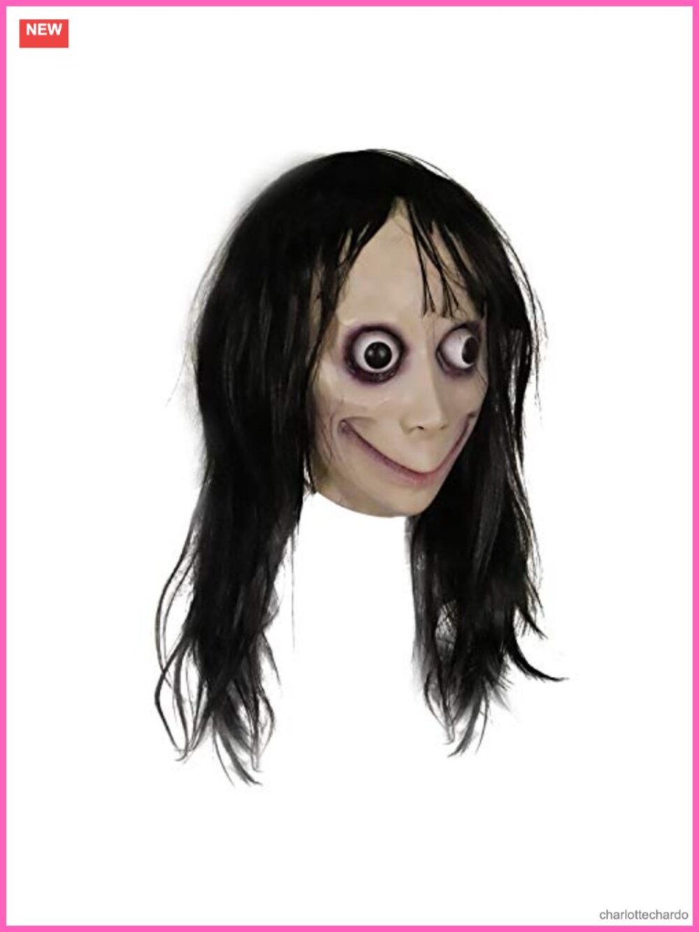 MOLEZU MOMO Mask Adult Horror Devil Mask Scary Halloween Cosplay Latex